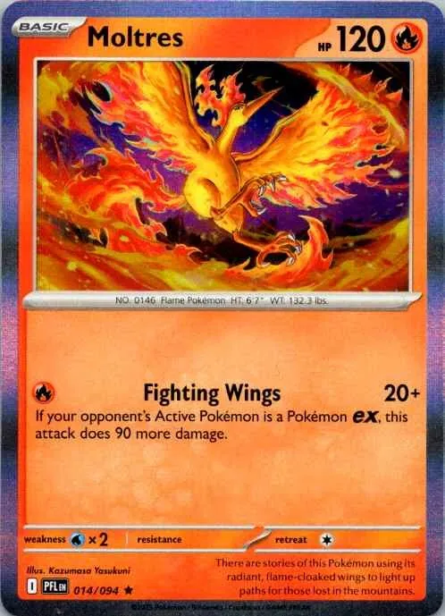 Moltres, 014/094, Phantasmal Flames, Holo